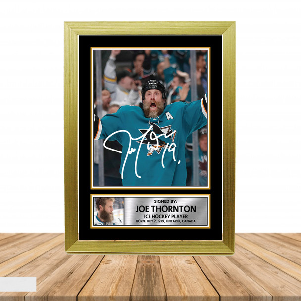 Joe Thornton 2 - Ice Hockey - Autographed Poster Print Photo Signature GIFT