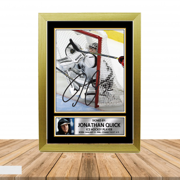 Jonathan Quick - Ice Hockey - Autographed Poster Print Photo Signature GIFT