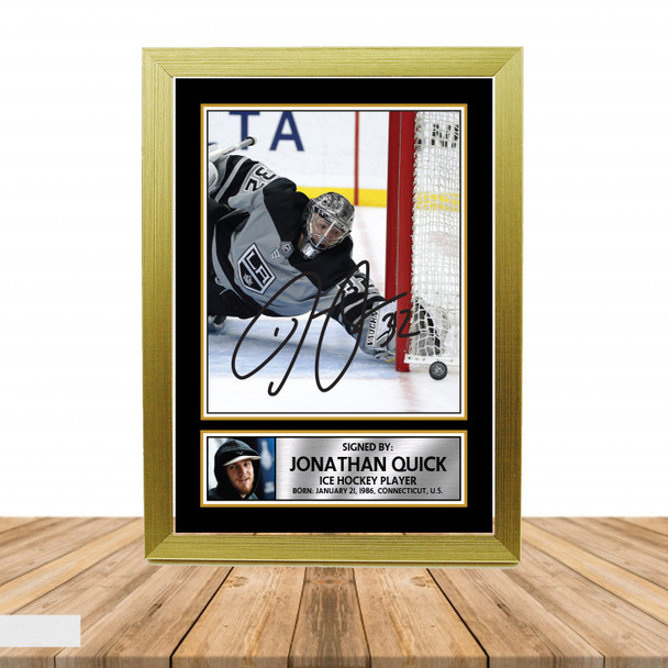 Jonathan Quick 2 - Ice Hockey - Autographed Poster Print Photo Signature GIFT