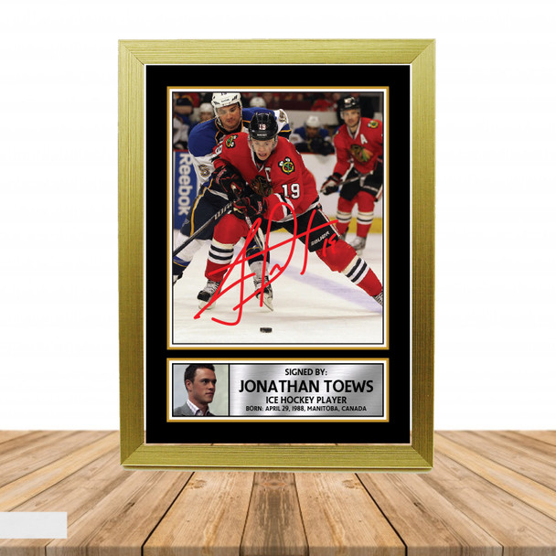Jonathan Toews 2 - Ice Hockey - Autographed Poster Print Photo Signature GIFT