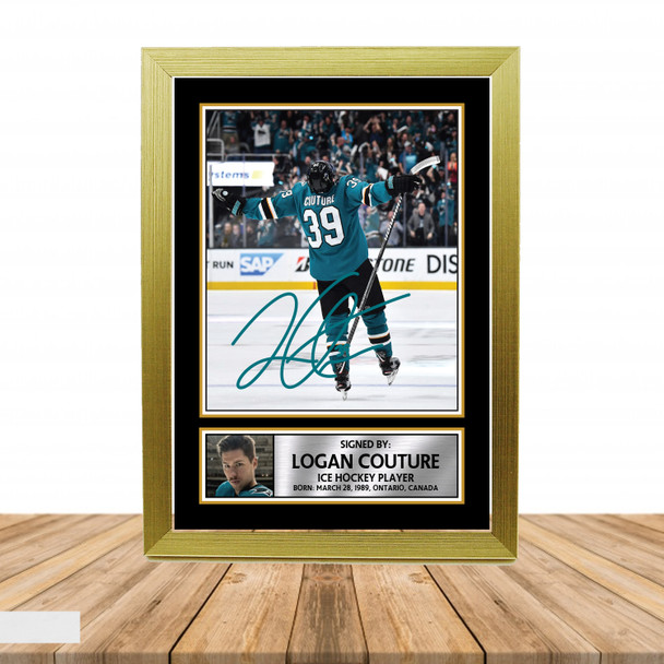 Logan Couture - Ice Hockey - Autographed Poster Print Photo Signature GIFT