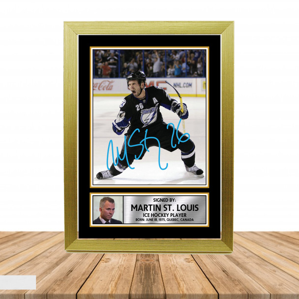 Martin St. Louis 2 - Ice Hockey - Autographed Poster Print Photo Signature GIFT