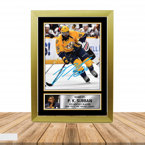 P.K. Subban - Ice Hockey - Autographed Poster Print Photo Signature GIFT