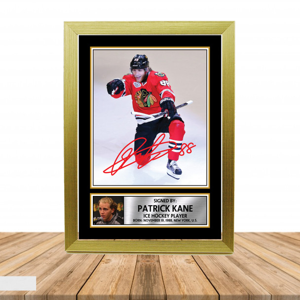 Patrick Kane - Ice Hockey - Autographed Poster Print Photo Signature GIFT