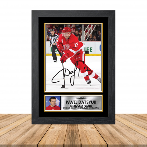 Pavel Datsyuk - Ice Hockey - Autographed Poster Print Photo Signature GIFT