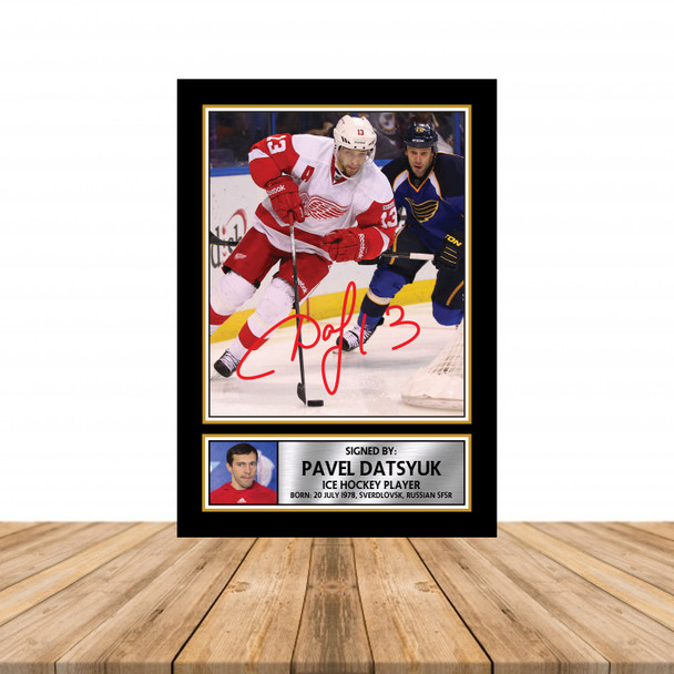 Pavel Datsyuk 2 - Ice Hockey - Autographed Poster Print Photo Signature GIFT