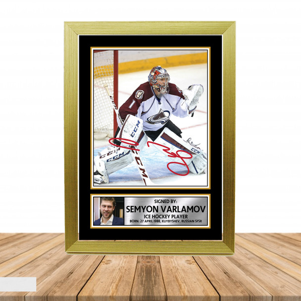 Semyon Varlamov 2 - Ice Hockey - Autographed Poster Print Photo Signature GIFT