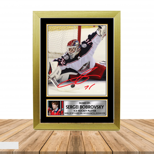 Sergei Bobrovsky - Ice Hockey - Autographed Poster Print Photo Signature GIFT