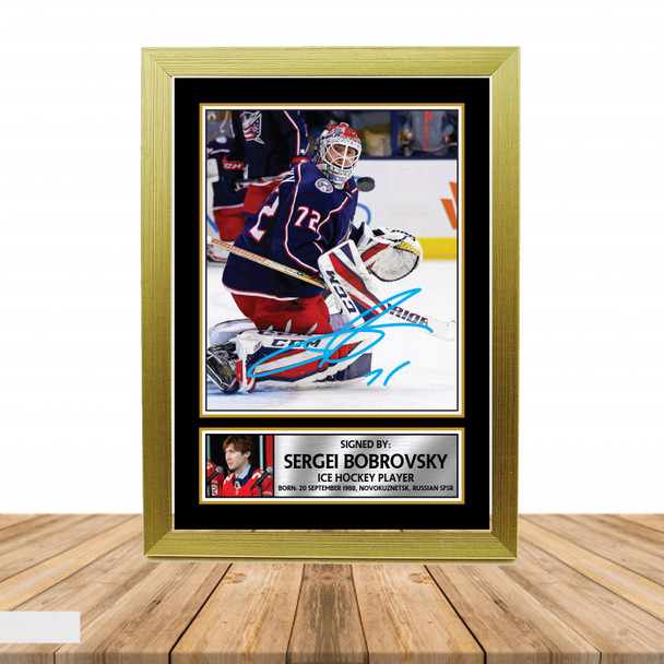 Sergei Bobrovsky 2 - Ice Hockey - Autographed Poster Print Photo Signature GIFT