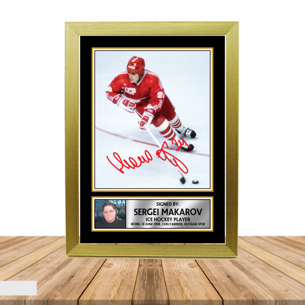Sergei Makarov 2 - Ice Hockey - Autographed Poster Print Photo Signature GIFT