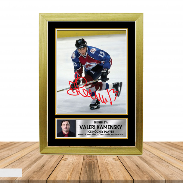 Valeri Kamensky - Ice Hockey - Autographed Poster Print Photo Signature GIFT