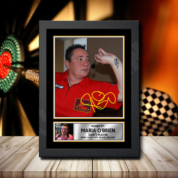 Maria O Brien 2 - Signed Autographed Darts Star Print