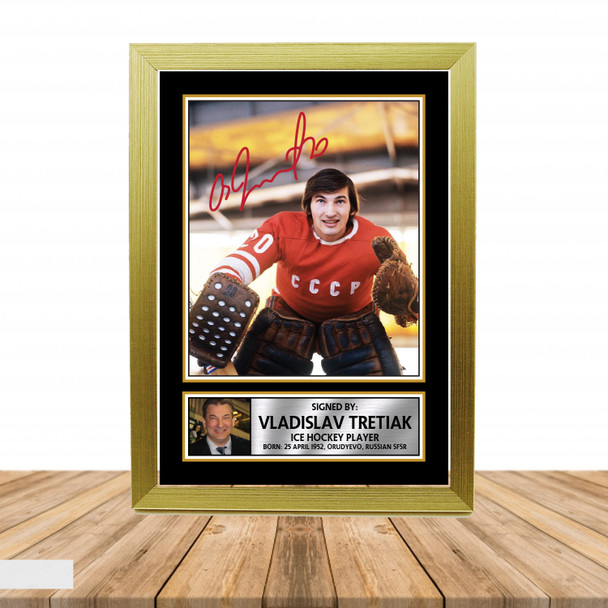 Vladislav Tretiak - Ice Hockey - Autographed Poster Print Photo Signature GIFT