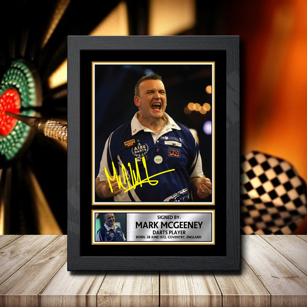 Mark Mcgeeney - Signed Autographed Darts Star Print