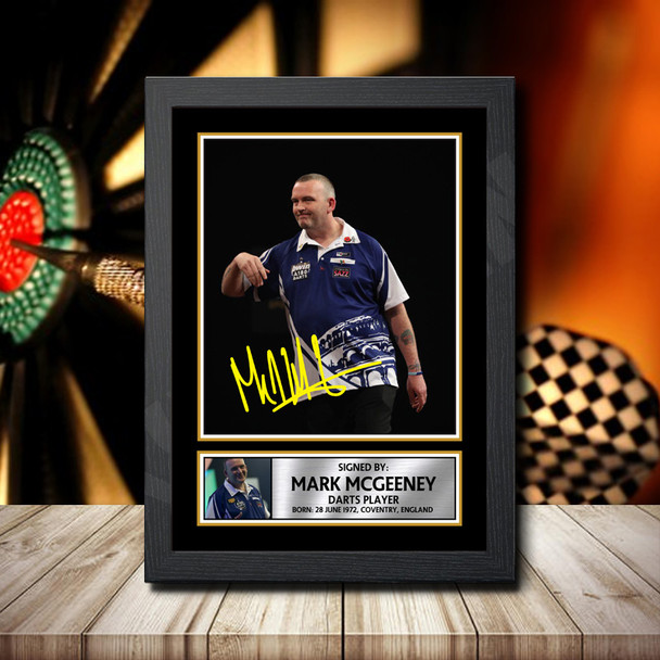 Mark Mcgeeney 2 - Signed Autographed Darts Star Print