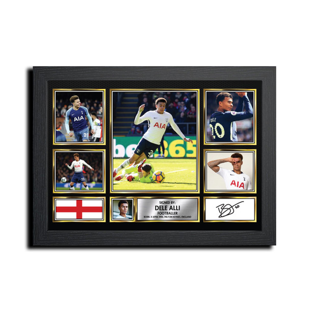 Dele Alli Football Gift MC1579 Framed Autographed Print