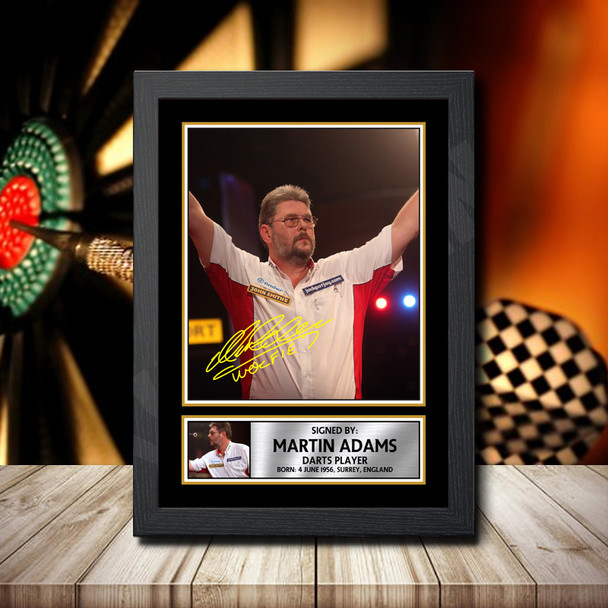 Martin Adams - Signed Autographed Darts Star Print