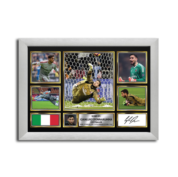 Gianluigi Donnarumma Football Gift MC1593 Framed Autographed Print