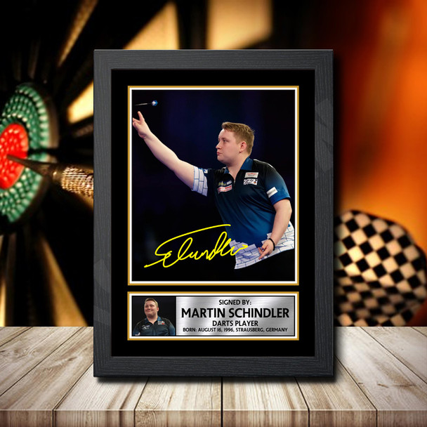 Martin Schindler 2 - Signed Autographed Darts Star Print