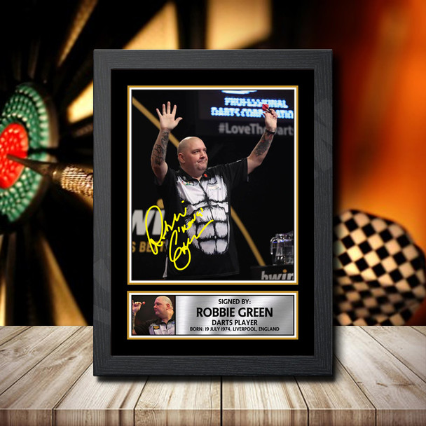Robbie Green - Signed Autographed Darts Star Print