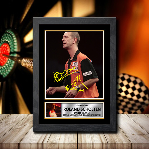 Roland Scholten 2 - Signed Autographed Darts Star Print