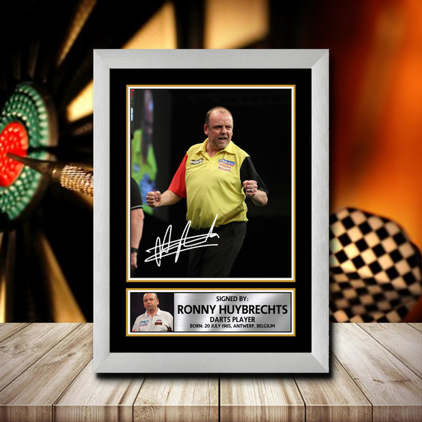 Ronny Huybrechts 2 - Signed Autographed Darts Star Print
