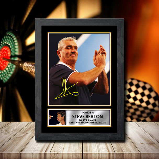 Steve Beaton - Signed Autographed Darts Star Print