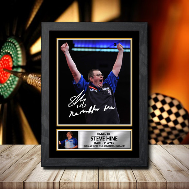 Steve Hine 2 - Signed Autographed Darts Star Print