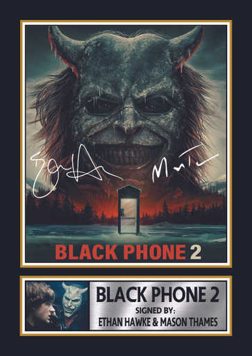Black Phone 2 Printed Autograph Poster Ethan Hawke Horror Movie Wall Black Phone 2 Printed Autograph Poster Ethan Hawke Horror Movie Wall