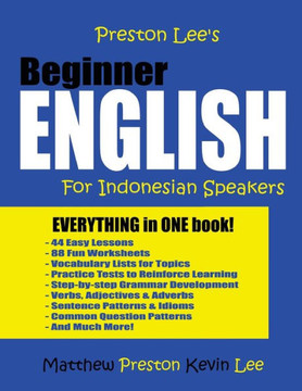 Preston Lee's Beginner English For Indonesian Speakers