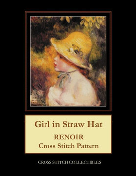Girl in Straw Hat: Renoir Cross Stitch Pattern