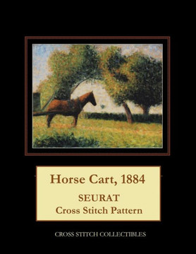 Horse Cart, 1884: Seurat Cross Stitch Pattern