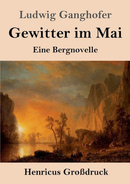 Gewitter Im Mai (Gro?druck): Eine Bergnovelle (German Edition) - 9783847839255