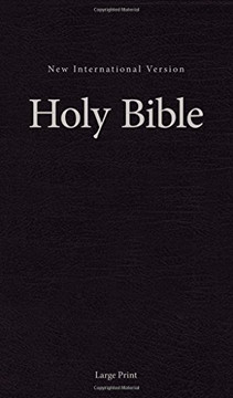 Niv, Pew And Worship Bible, Large Print, Hardcover, Black, Comfort Print