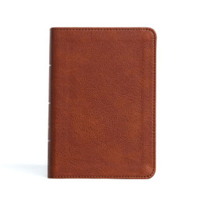 KJV Compact Reference Bible, Burnt Sienna LeatherTouch, Red Letter, Pure Cambridge Text, Presentation Page, Cross-References, Full-Color Maps, Easy-to-Read Bible MCM Type
