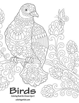 Birds Coloring Book for Grown-Ups 2