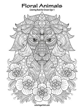 Floral Animals Coloring Book for Grown-Ups 1