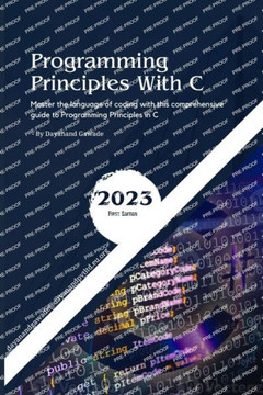 Programming Principles with C