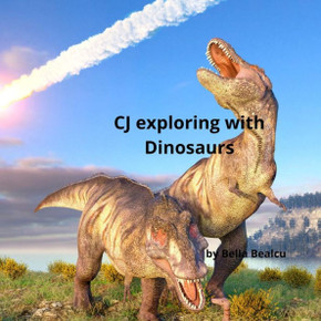 CJ exploring with Dinosaurs