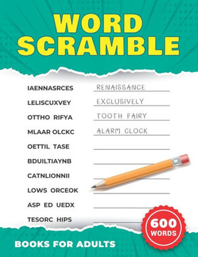 Word Scramble Books for Adults: Word Unscramble Games With Eleven Letters