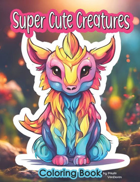 Coloring Book Super Cute Creatures: Charming Animals to color for Teen and Adults