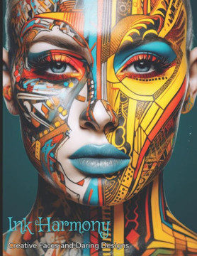 Coloring Book: Ink Harmony - Creative Faces and Daring Designs