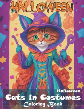 Cat Halloween Costumes Coloring Book
