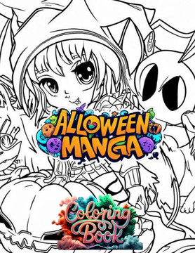 Halloween manga: coloring book
