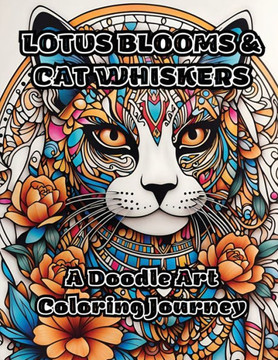Lotus Blooms & Cat Whiskers: A Doodle Art Coloring Journey