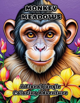 Monkey Meadows: A Floral Jungle Coloring Adventure