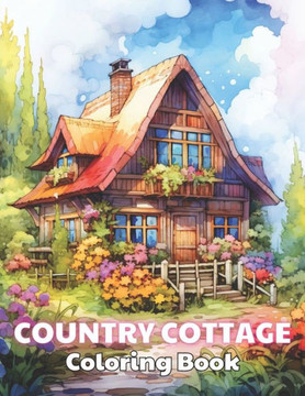 Country Cottage Coloring Book For Adults: 100+ Unique and Beautiful Designs