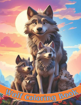 Wolf Coloring Book: Stress Relief For Adults, Kids & Teens, Stress Relief And Relaxation