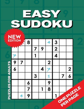 Easy sudoku puzzles for seniors: Big print, one puzzle per page