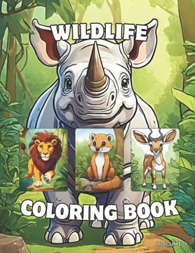 Wildlife: Coloring Book for Adults and Kids with Animals, Patterns, and More to Relax